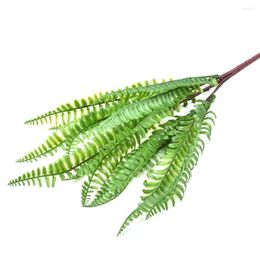 Decorative Flowers Plastic Artificial Fern Foliage Bush Plants Fake Indoor/Outdoor Lifelike Home Decoration