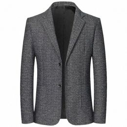 men Plaid Casual Blazers Jackets Busin Formal Wear Suit Jackets Coats New Spring Autumn Male Slim Fit Suits Blazers Size 4XL n1hA#