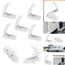 Upgrade New 5pcs Camper Trailer Baggage Door Clip Compartment Catches Latch Holder Fixed Clamp Clips Auto Car RV Exterior Accessories