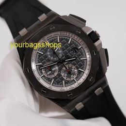 Diamond AP Wrist Watch Epic Royal Oak Offshore 26405CE Mens Watch Black Ceramic Fluorescent Digital Pointer Automatic Mechanical World Famous Watch Swiss Clock