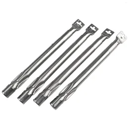 Tools Adjustable Length Stainless Steel Burner Set 4 Pcs Universal Replacement For Gas Grill 11mm Hole High Durability