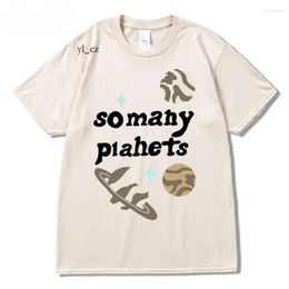 Broken Planet shirts Men's T Shirts break planet Market So Many Planets T-shirt Streetwear Harajuku Plus Size Summer Short Sleeve Loose Cotton Tops 4402