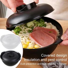Bowls Thickened Plastic Soup Bowl Microwave Ramen With Porridge Leakproof Lid Household Boiling Noodles Portable Heatin C4r0