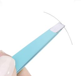 Eyebrow Tools Stencils 24 Pcs Colorf Stainless Steel Slanted Tip Beauty Tweezers Hair Removal Drop Delivery Health Makeup Accessori Dhbzf