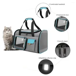 Cat Carriers Breathable Pet Travel Bag Large Capacity Portable Mesh Carrier Double Straps Backpack Outgoing For Cats And Puppies