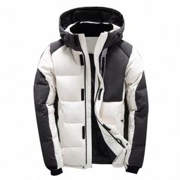 asesmay Men Winter Jacket White Duck Down Parka High Quality Winter Coats Hooded Goose Feather Men's Down Jacket Thick Snow Coat F2AO#