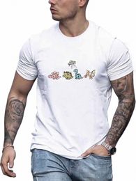 'dinosaur' Print T-Shirt for Men's Casual Crew Neck Short-Sleeve Fi Summer T-Shirts Tops, Regular and Oversize Tees d6JI#