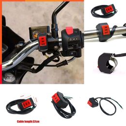 Upgrade New 22mm LED Headlight Far Near Three Line Motorcycle Handlebar Switches Driving Light Motorbike Switch Button