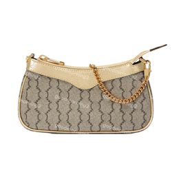 Ladies Baguette Designer Bag Mini fanny Packs Shoulder Bags With Gold Chain Clutch Underarm Bag 2024 Fashion womens Handbags Purse Letter Pattern Zipper Open Wallet