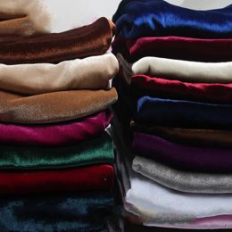 Fabric Velvet Fabric Foursides Elastic By The Meter for Clothing Dresses Sewing Winter Plain Thickened Drape Luster Polyester Soft Diy