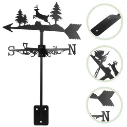 Garden Decorations Outdoor Decor Wind Vane Ground Weathervane Iron Vanes For Sheds Spray Paint Yard Indicator Direction Indicators