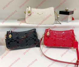 Women coas bag designer PENN ELIZA shoulder bags handbag quality Classic logo Patent Leather crossbody square Clutch wallet Hobo purses ladies messenger Satchels