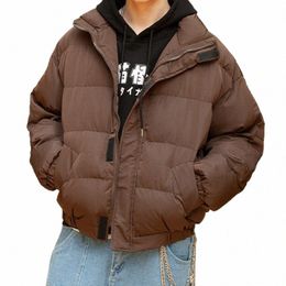 lappster Men Thick Big Pockets Bubble Coat 2020 Winter Mens Brown Warm Puffer Jackets Couple Oversized Korean Fis Parkas c5d1#