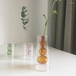 Vases Flower Vase For Table Decoration Living Room Decorative Modern Flowers Arrangement Handmade Tabletop