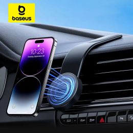 Baseus Magnetic Car Phone Holder Stand Foldable Telephone Support Mount for Iphone 12 13 14 Pro Max LXL29