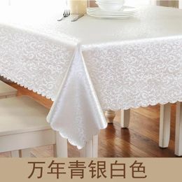 Table Cloth Waterproof Scald And Oil Resistant PU Washable Tablecloth Square Coffee Mat Rectangular