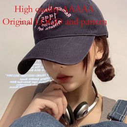 Soft Top Baseball Women's Korean Version Versatile, Enlarged and Deepened Duck Tongue Hat, Large Head Surrounding, Small Face, Widened Brim, Hat Trendy