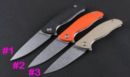 Russia Shirogorov flipper folding knife 440C 58HRC ston wash finish blade Outdoor survival rescue knives Pocket knifes5241299