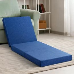 Bedding Sets 4'' Tri-Fold Memory Foam Mattress Blue Narrow Twin