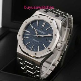 Machinery AP Wrist Watch Royal Oak Series 15400ST Precision Steel Blue dial Mens Fashion Leisure Business Sports Machinery Watch