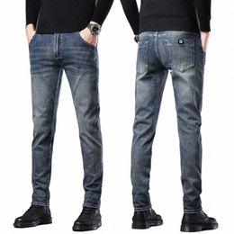 new Men's Stretch Skinny Jeans Fi Casual Cott Denim Slim Fit Pants Male Korean Trousers Streetwear Brand Men Clothing z4h1#