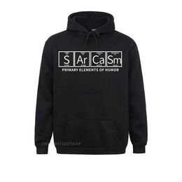 Mens Hoodies Sweatshirts Sarcasm Science Primary Elements of Humour Harajuku Men Periodic Chemistry Table Jacket s Ar Ca Sm 24328