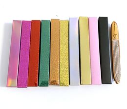 New colorful glittered soft rectangular box for selfadhesive waterproof eyeliner pen eyebrow brush case eyeliner pen box 3253095