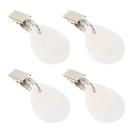 Table Cloth 4 Pcs Tablecloth Pendant Home Accessories Decor Skirt Holders Curtain Windproof Weights Iron Simple Clip Coats