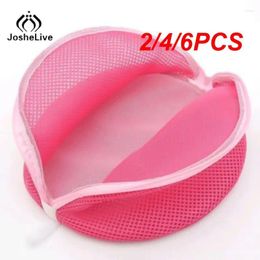 Laundry Bags 2/4/6PCS Triangle Bra Wash Bag Lady Women Underwear Washing Machine Protection Net Mesh Lingerie Hosiery