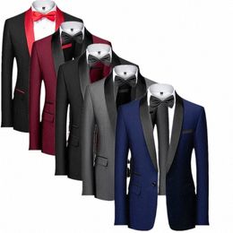 men Skinny Terno Masculino Formal Slim Fit Tuxedo Prom Suit / Male Groom Wedding Blazers High Quality Dr Jacket Coat r9cd#