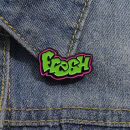 Fresh Graffiti Enamel Pin Personality Creative Brooches Cartoon Decorative Lapel Badge for Clothes Shirt Backpak Jewellery Pin