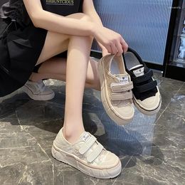 Casual Shoes Thick Soled Fisherman's Women's 2024 Summer Large Lace Mesh Panel Wide Feet For Women