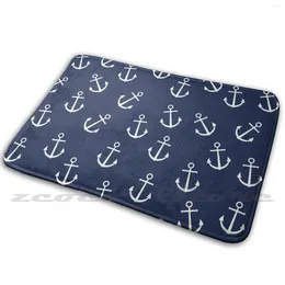 Carpets Sailor'S Style Anchor Sea Summer Carpet Water Absorb Non-Slip Door Mat Sailor Beach