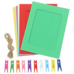 Frames DIY Picture Frame Decor Colour Clip Party Paper Jam Pictures For Crafts Hanging Po