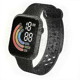 For Xiaomi NEW Smart Watch Men Women Smartwatch LED Clock Watch Waterproof Wireless Charging Silicone Digital Sport Watch B224