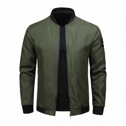 plus Size 3XL Windbreak Jacket Men Fi Casual Solid Colour Jackets Coat Spring Autumn Cam Jacket Male Outerwear Black Z7ie#