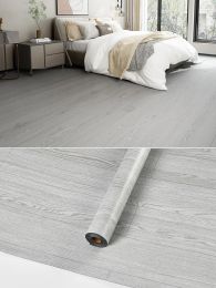 Stickers SXP Grey Wood Grain Floor Stickers Self Adhesive Waterproof Wearresistant Thickened Home Decor Waterproof Cement Floor stickers