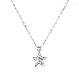 Pendant Necklaces Necklace Y2k Star Choker Chain Alloy Material Neck Jewellery Birthday Gift For Girl