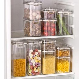 Storage Bottles Leak-proof Food Containers Food-grade Plastic Capacity Sealed Jar Set For Kitchen Cereals Fridge Fruit