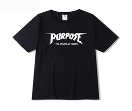 Men039s TShirts Harajuku Style Sports Purpose Tour Outdoor Cotton Tshirt Travel Bieber Hip Hop High Street Fashion Young Men 9323932