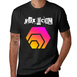 Men's Polos HEX CryptocurrencyHex Crypto T-Shirt Cute Clothes Shirts Graphic Tees Blacks Customs Cotton