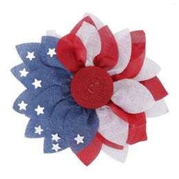 Party Decoration Independence Day Wreath Patriotic Wall Cloth Versatile Vibrant Colors For Front Door