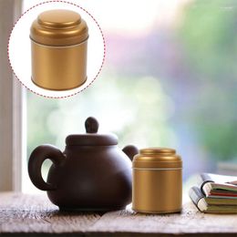 Storage Bottles 6 Pcs Cereal Container Jar With Lid Snack Rack Tinplate Candy Holder Metal Iron Tea Baby Canister