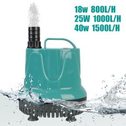 Brushes 18w 25w 40w Quiet Submersible Water Fountain Pump 8001500l/h Filtration Cleaning Aquarium Fish Pond Tank Spout