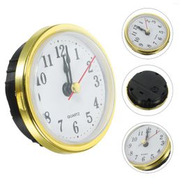 Clocks Accessories Clock Mini Insert Round Inlaid Head With Movement Quartz Replacement Plastic Simple