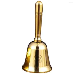 Party Supplies Mini Altar Bell Bells Decor Multifunction Meditation Decorative Handheld Brass Vintage