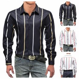 college Style Lg Sleeve Shirt Men Clothing Fi Four Seass Busin Formal Wear Chemise Homme Slim Fit Camisa Masculina d3f2#