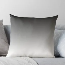 Pillow SHADES OF GREY - Minimalist Black To White Gradient Ombre Throw Couch Pillows Sofas Covers