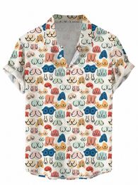 2024 Valentine's Day Men's Shirt Short Sleeve 3D Print Art Graphics Shirts Streetwear Tops Loose Hawaiian Shirts Casual T-Shirts N9TA#
