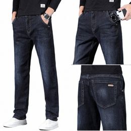 high Quality Anti-theft Zipper Pocket Jeans Men's Loose Denim Jeans Four Seas Clothing D7t7#